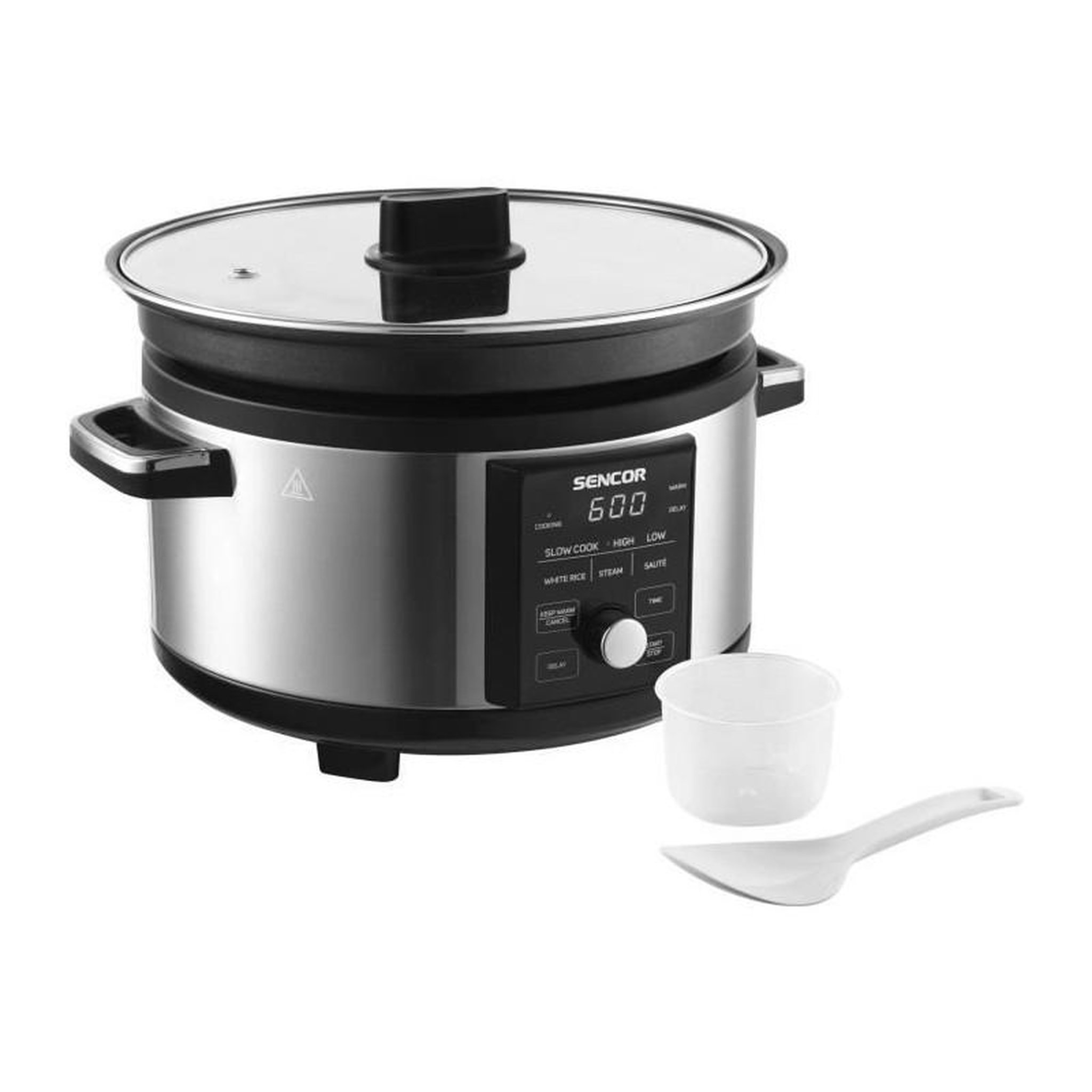 Voir la diapositive 6 : SENCO Mijoteuse - SENCOR - SPR 5520SS - 5,5 L - Gris / Noir