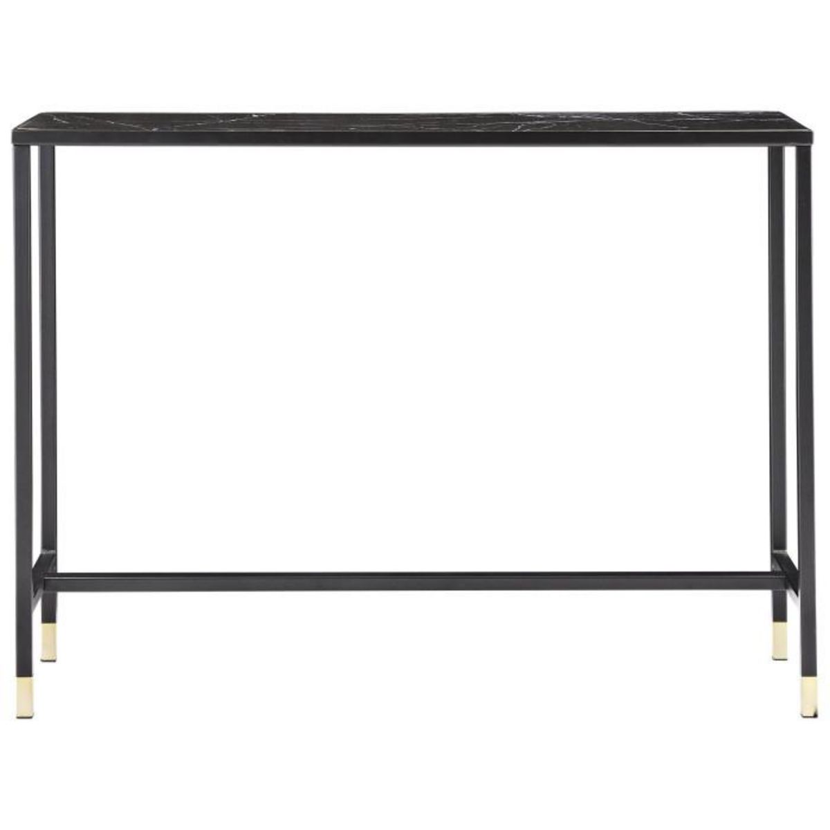Paris Prix Console Design en Verre  Dipp  100cm Noir