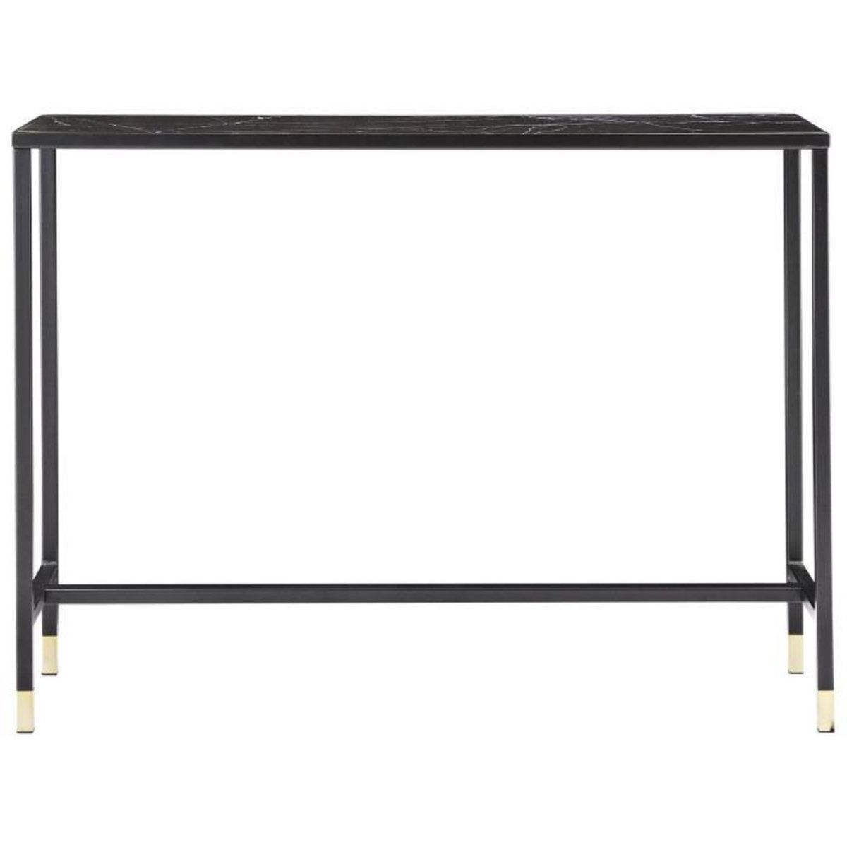Paris Prix Console Design en Verre  Dipp  100cm Noir