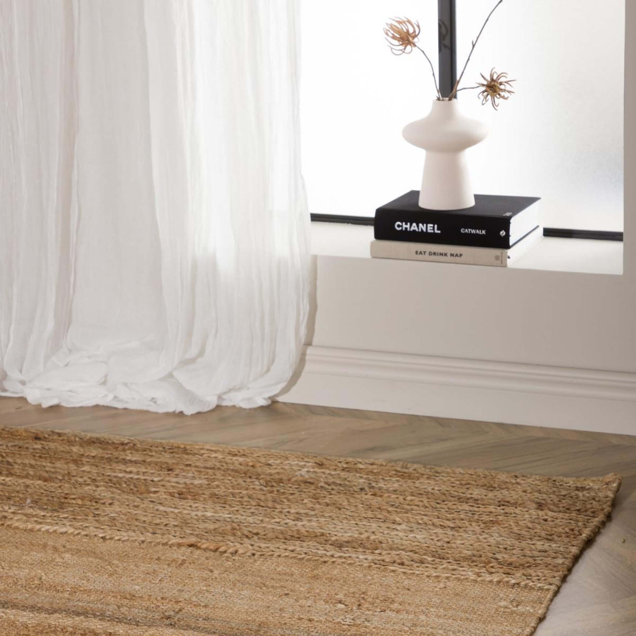 Voir la diapositive 3 : Paris Prix Tapis Déco en Jute  Hannes  162x230cm Naturel