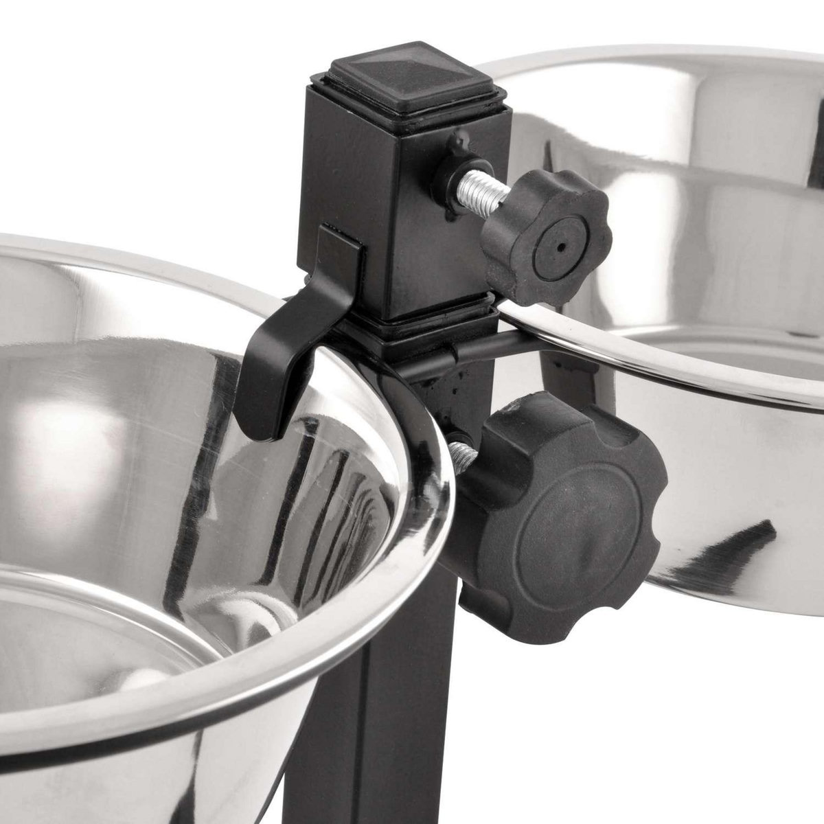 LOVE STORY Bar à chien porte-gamelles avec 2 bols inox