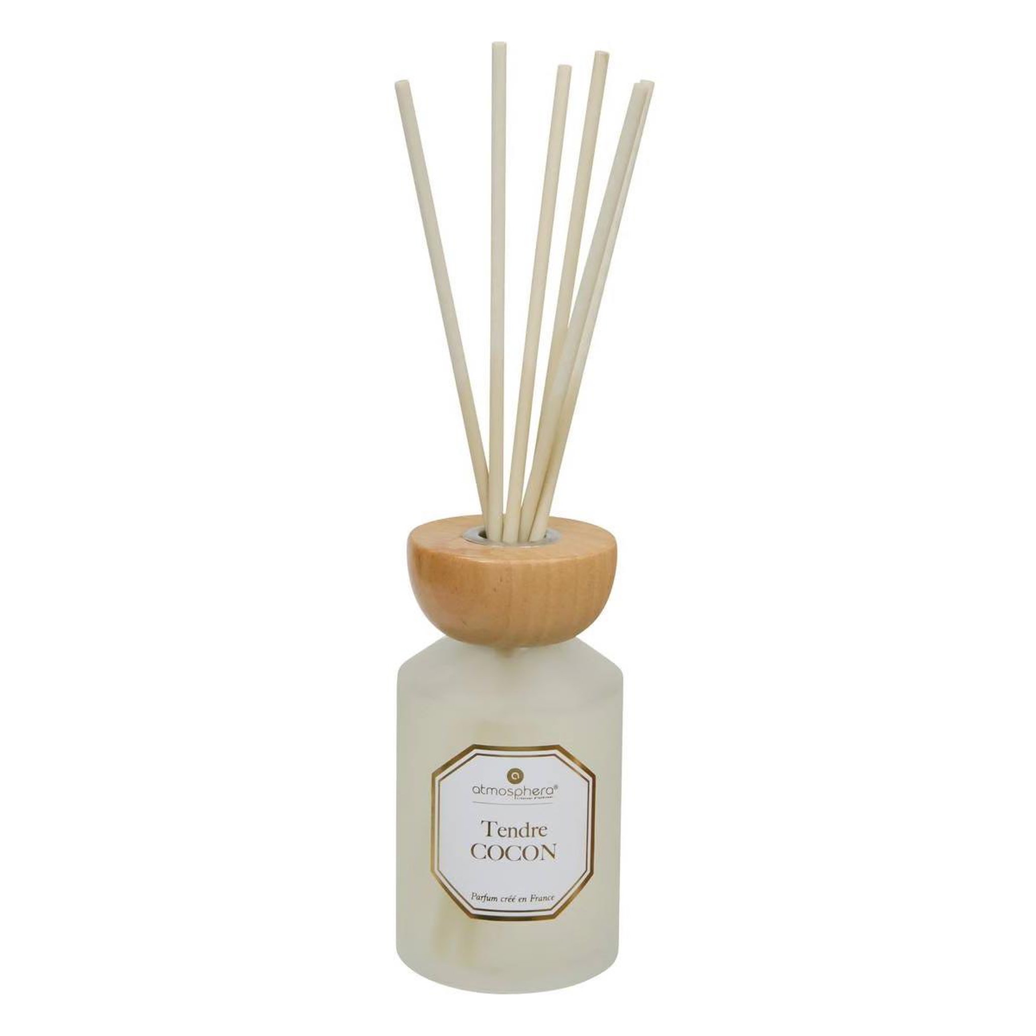 ATMOSPHERA Diffuseur de parfum en verre  elisa  200ml tendre coton