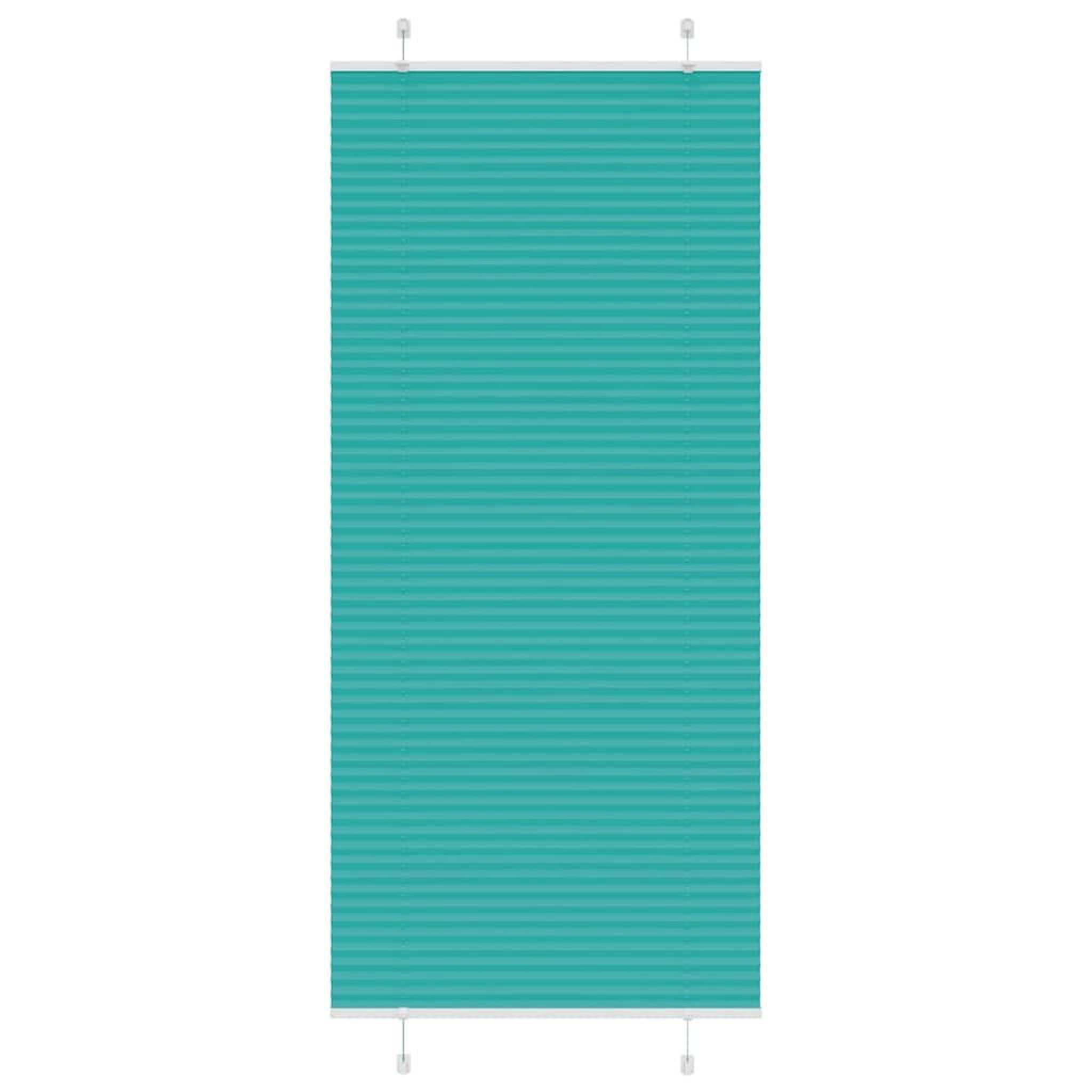 VIDAXL Store plisse vert petrole 100x200cm largeur du tissu 99,4 cm