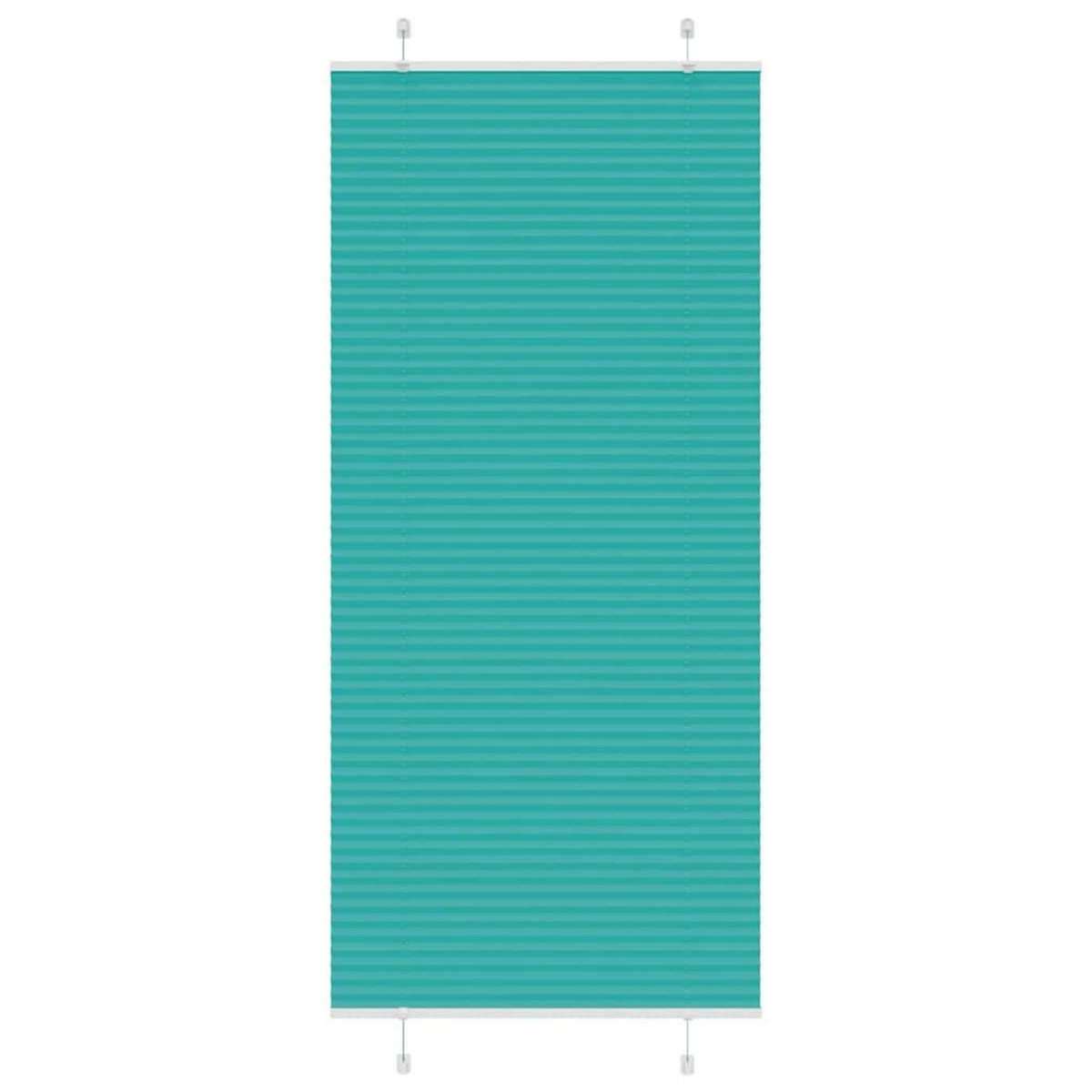 VIDAXL Store plisse vert petrole 100x200cm largeur du tissu 99,4 cm