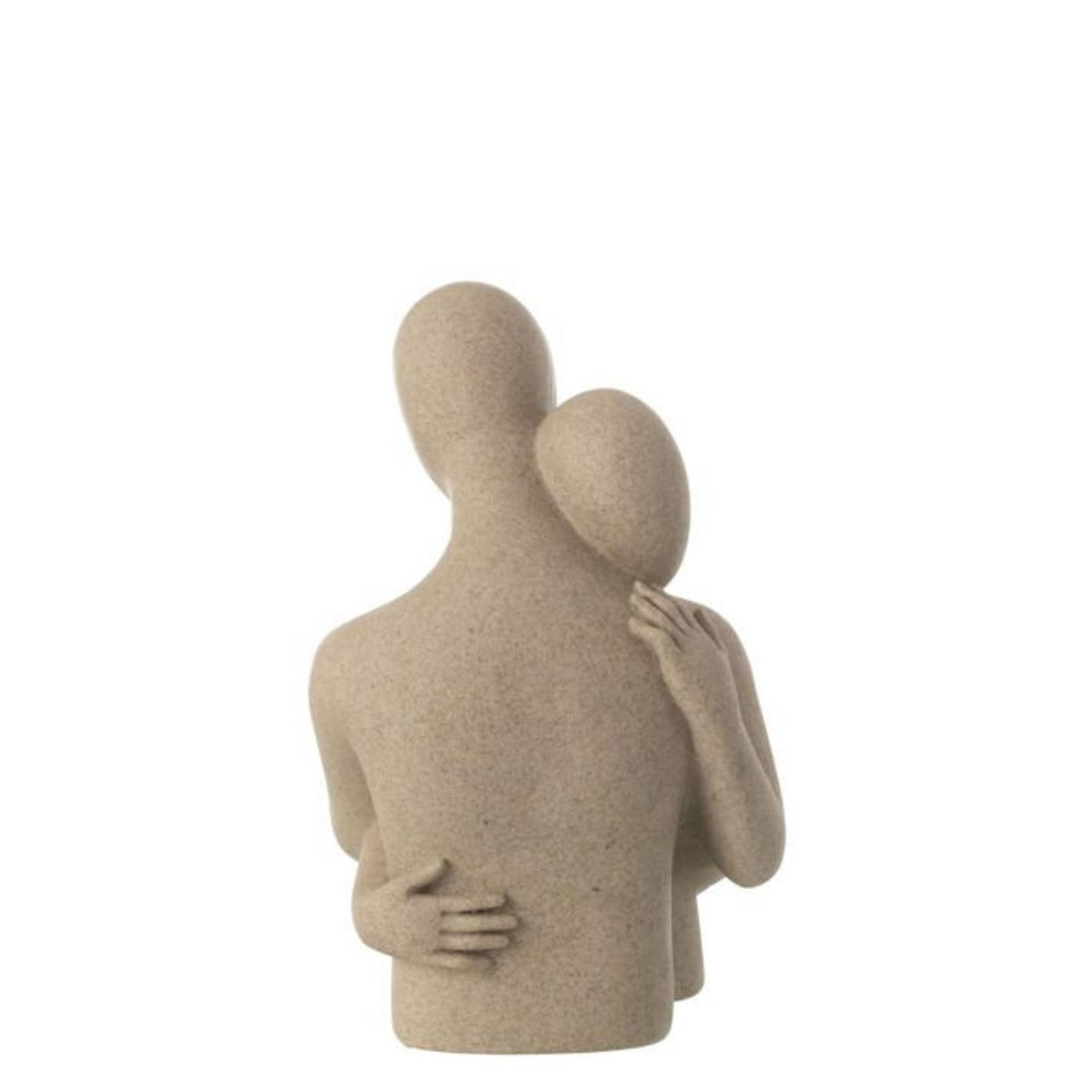 Paris Prix Buste Couple Câlin en Résine  Shawn  38cm Beige