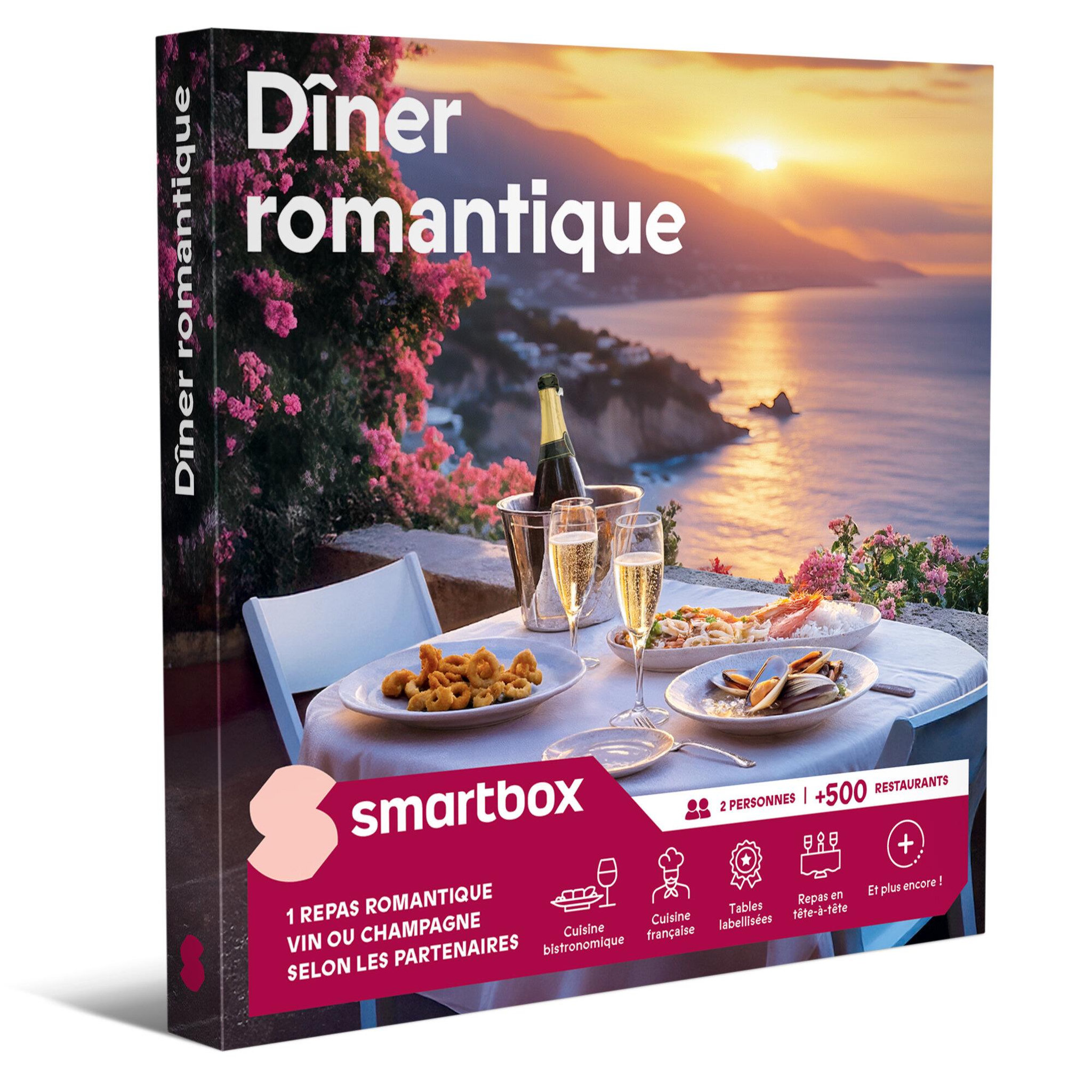 Smartbox Dîner romantique - coffret cadeau gastronomie