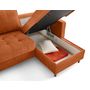 Voir la diapositive 3 : LISA DESIGN Anna - canapé panoramique d'angle gauche 7 places convertible avec coffre en velours texturé