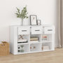 Voir la diapositive 3 : VIDAXL Buffet Blanc 100x30x59,5 cm Bois d'ingenierie