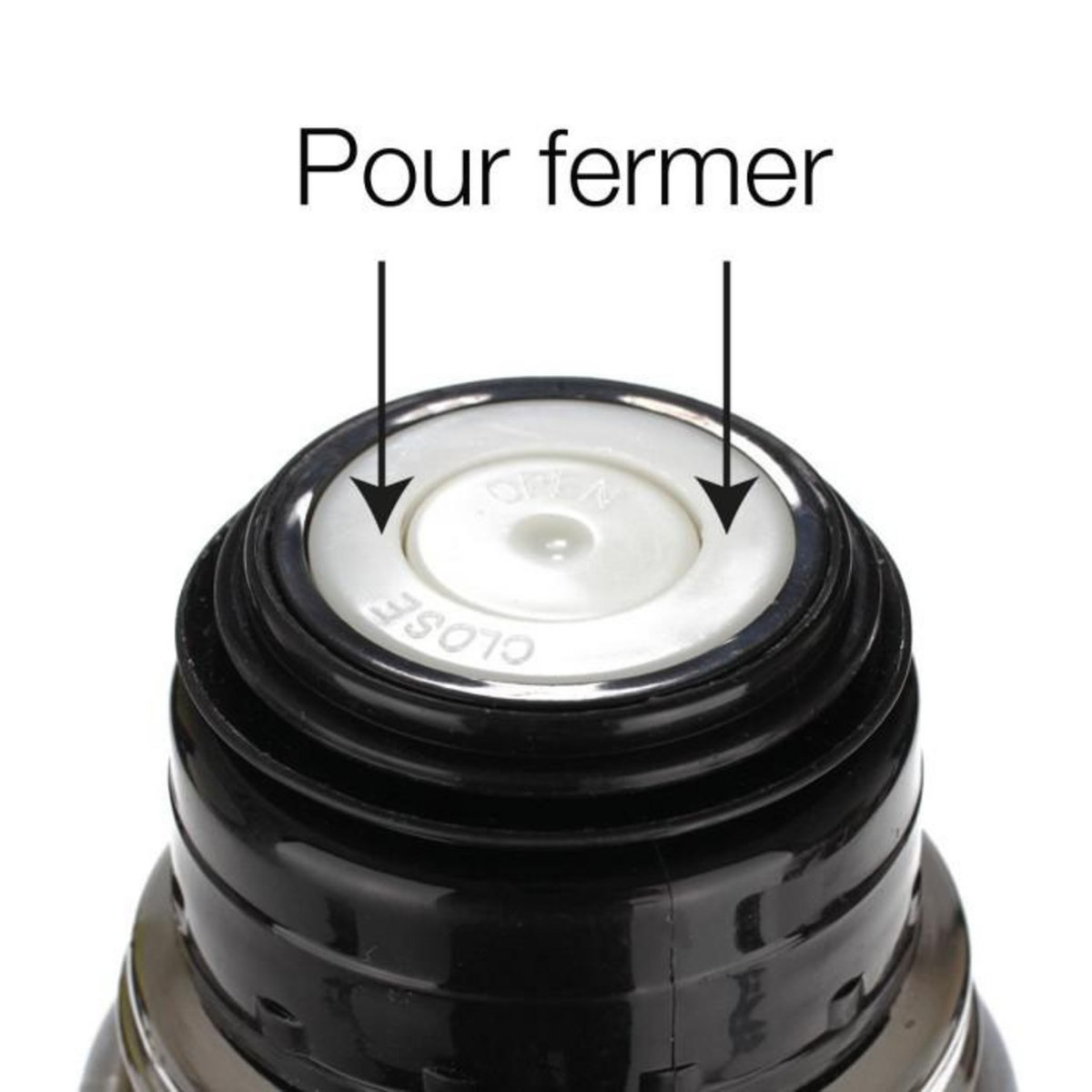 FIVE Bouteille Isotherme Inox  Cup  1L Noir