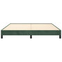 Voir la diapositive 5 : VIDAXL Cadre de lit sans matelas vert fonce 180x200 cm velours