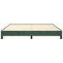 Voir la diapositive 5 : VIDAXL Cadre de lit sans matelas vert fonce 180x200 cm velours