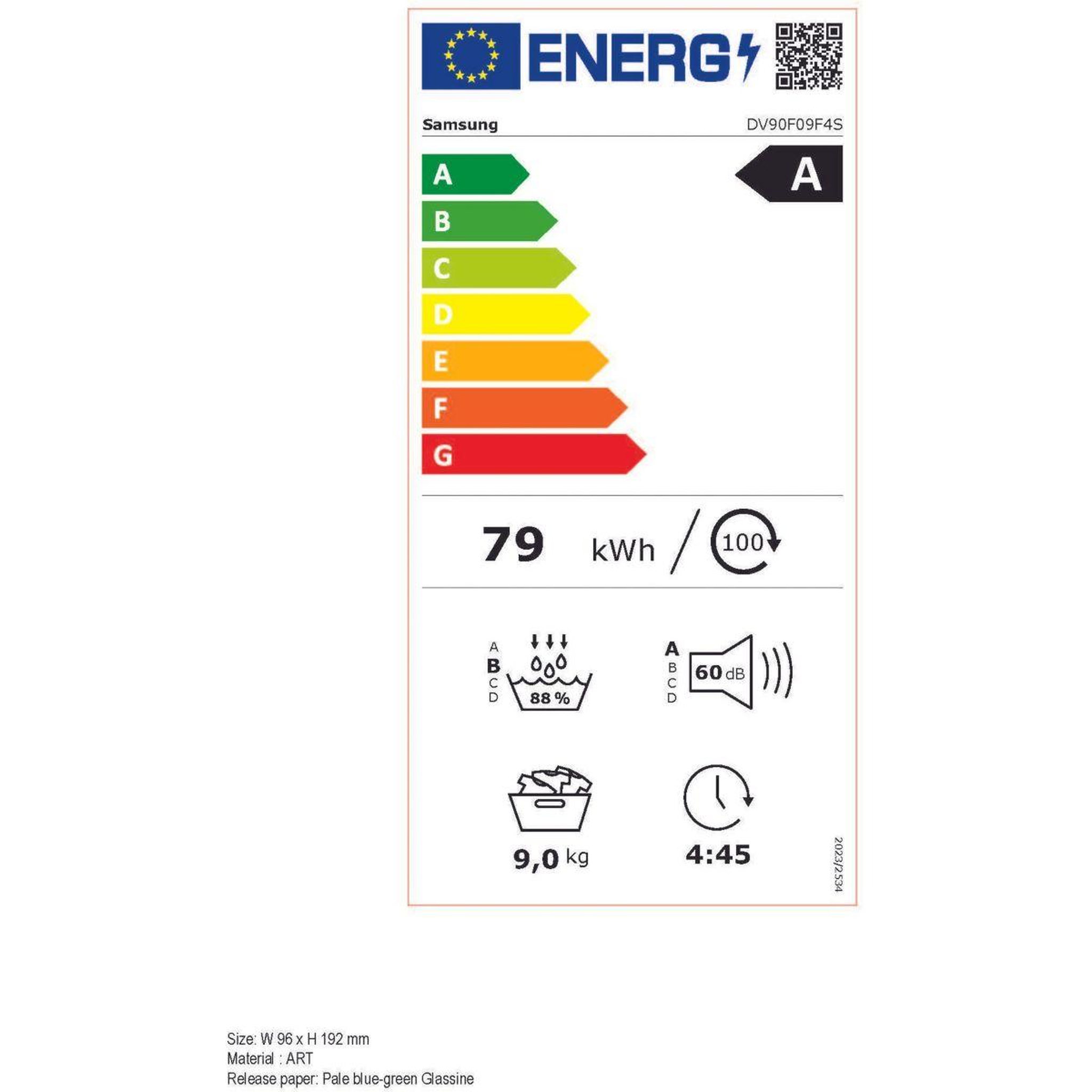 Voir la diapositive 6 : Samsung Sèche linge pompe à chaleur dv90f09f4s