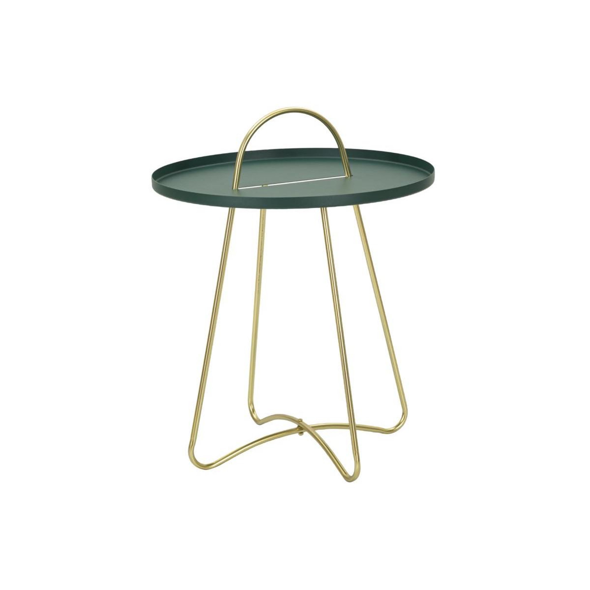 Paris Prix Table d'appoint design  grent  59cm vert & or
