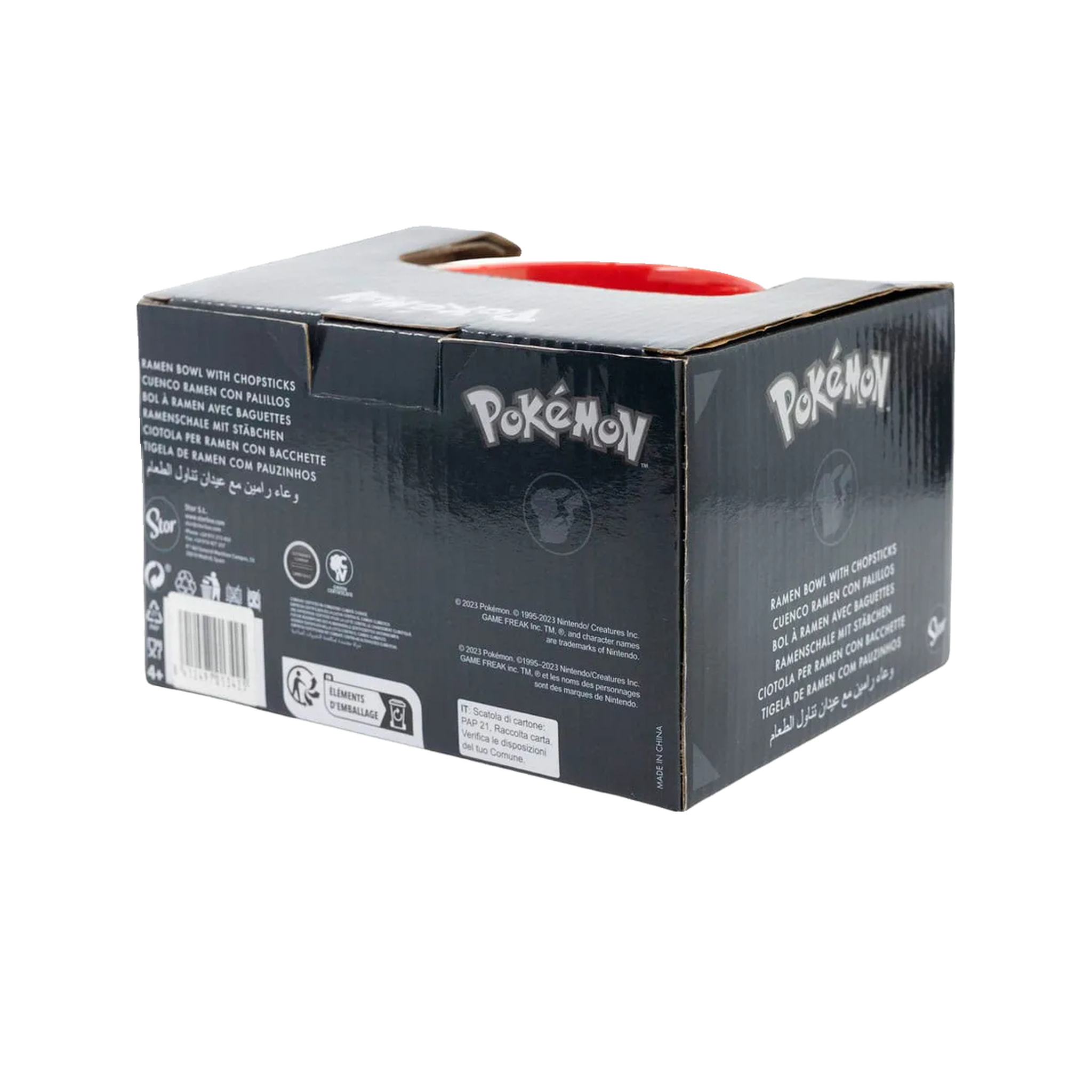 Voir la diapositive 5 : STOR Bol stor pikachu ramen 450 ml avec baguettes