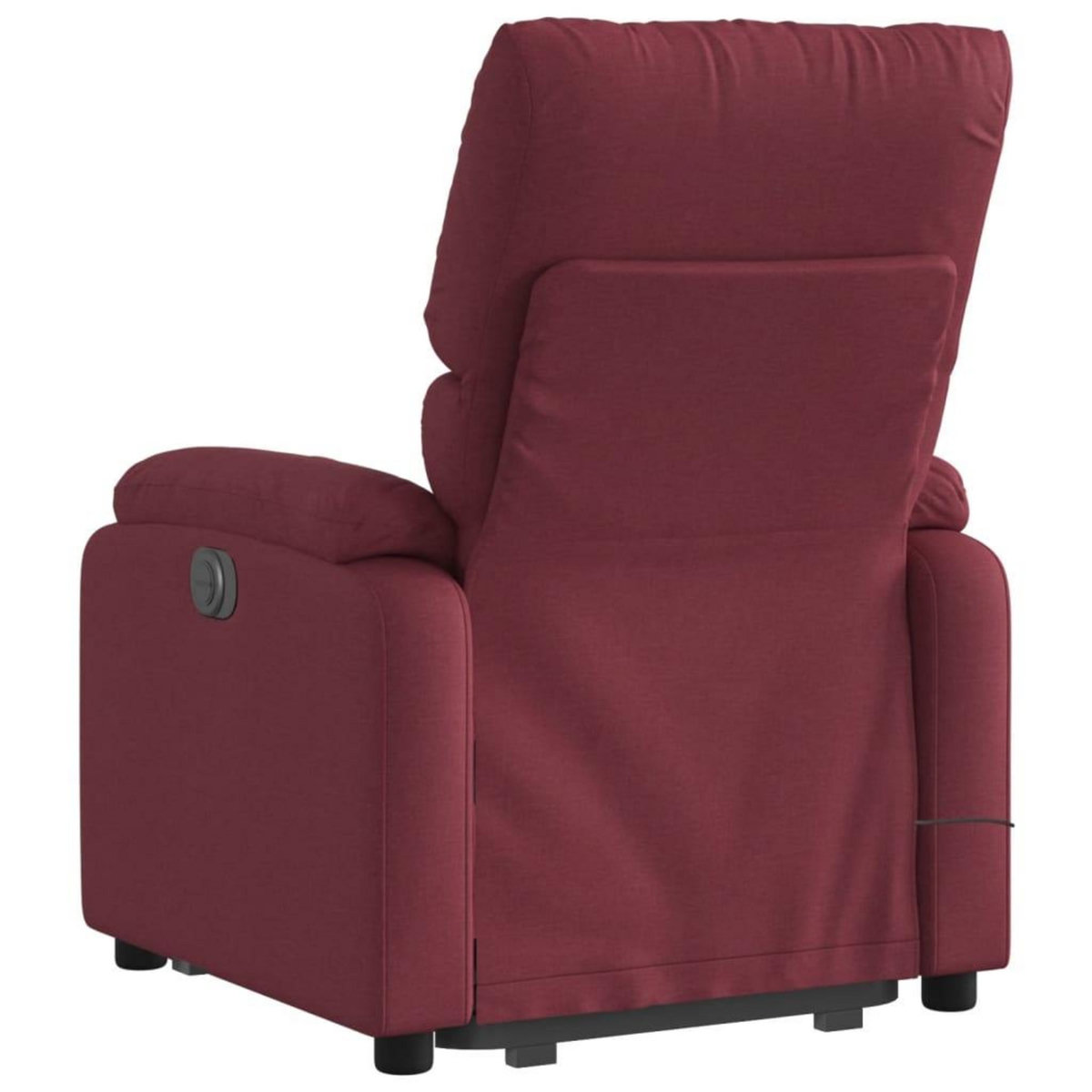 VIDAXL Fauteuil inclinable de massage Rouge bordeaux Tissu