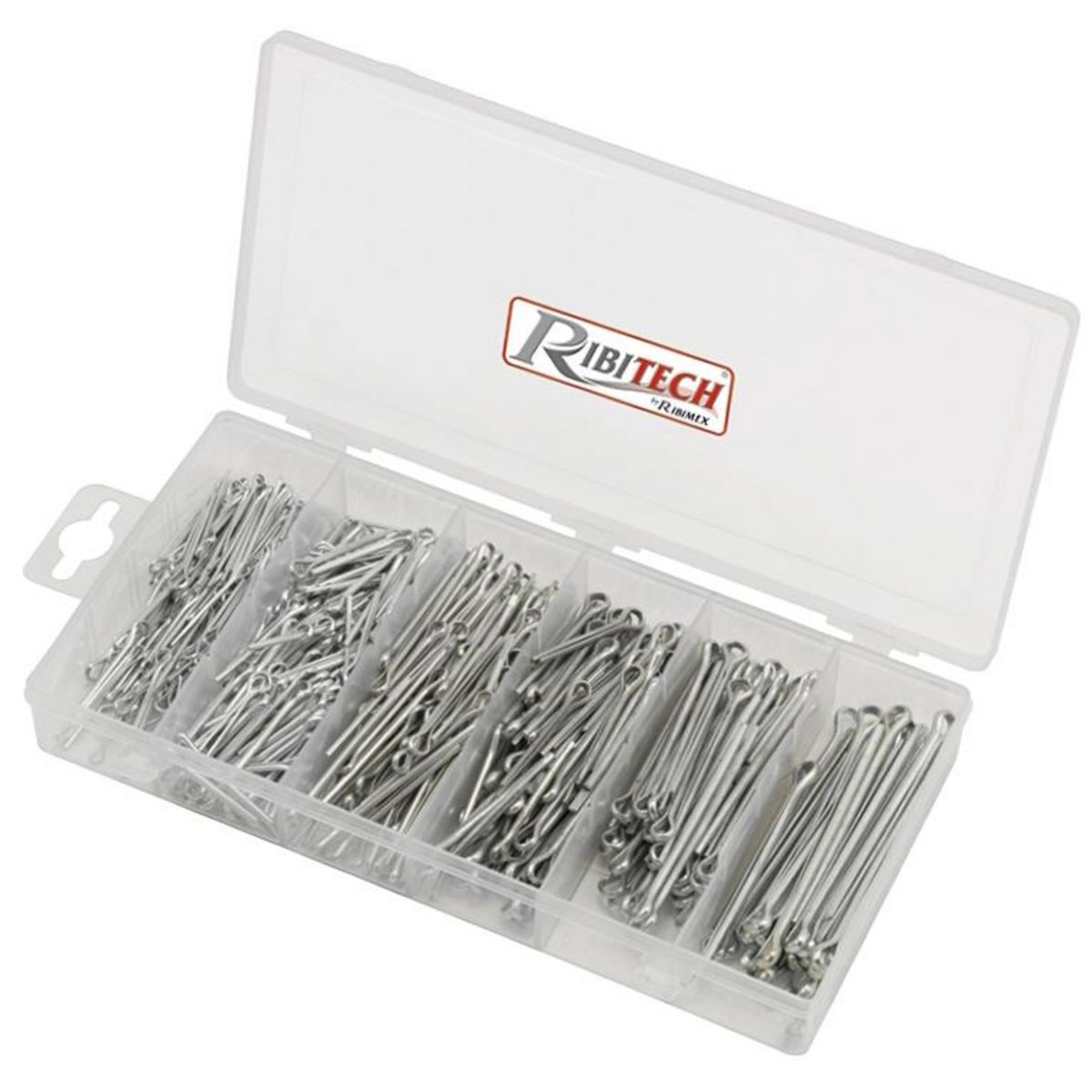 Ribitech Coffret de 550 goupilles fendues assorties