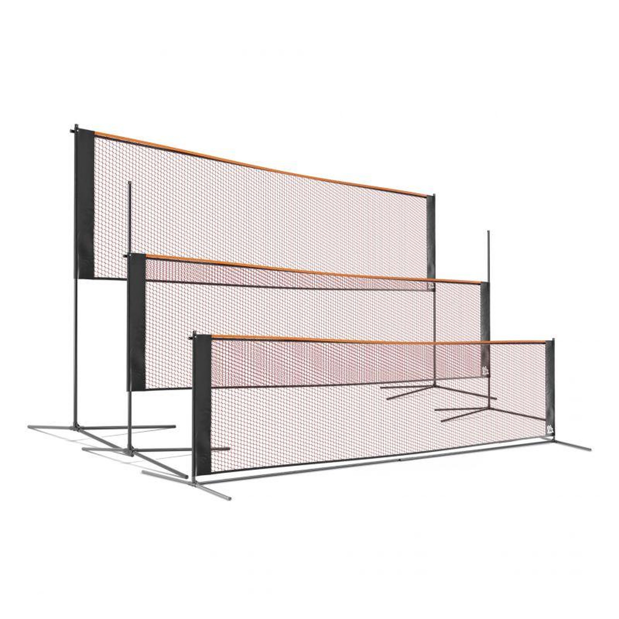 WOWSY Filet sur Pied Multisport, Mobile, 3 Hauteurs 75/125/150cm Tennis, Soccer Tennis, Badminton, Volley junior. avec sac de transpor