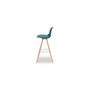 Voir la diapositive 2 : Lot de 4 tabourets de bar pieds bois massif BORGEN