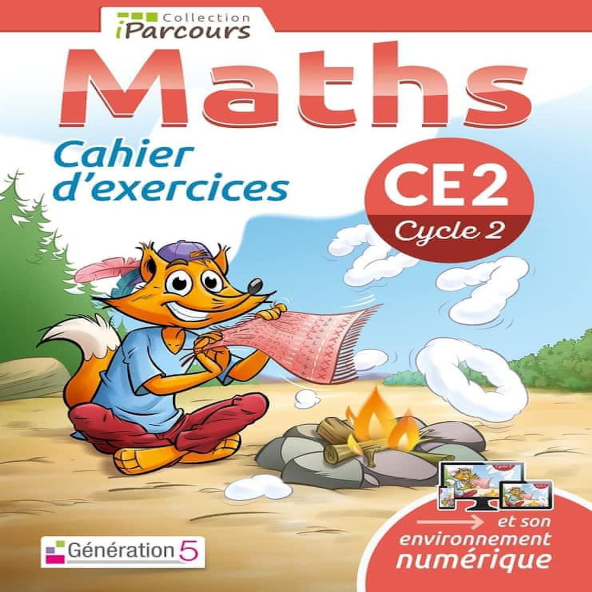 MATHS CE2 IPARCOURS. CAHIER D'EXERCICES, EDITION 2018, Hache Katia