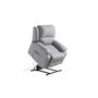 Voir la diapositive 7 : Fauteuil relax éléctrique avec releveur HELENA 1 place tissu gris clair