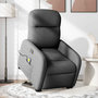 Voir la diapositive 2 : VIDAXL Fauteuil inclinable de massage electrique Gris fonce Tissu