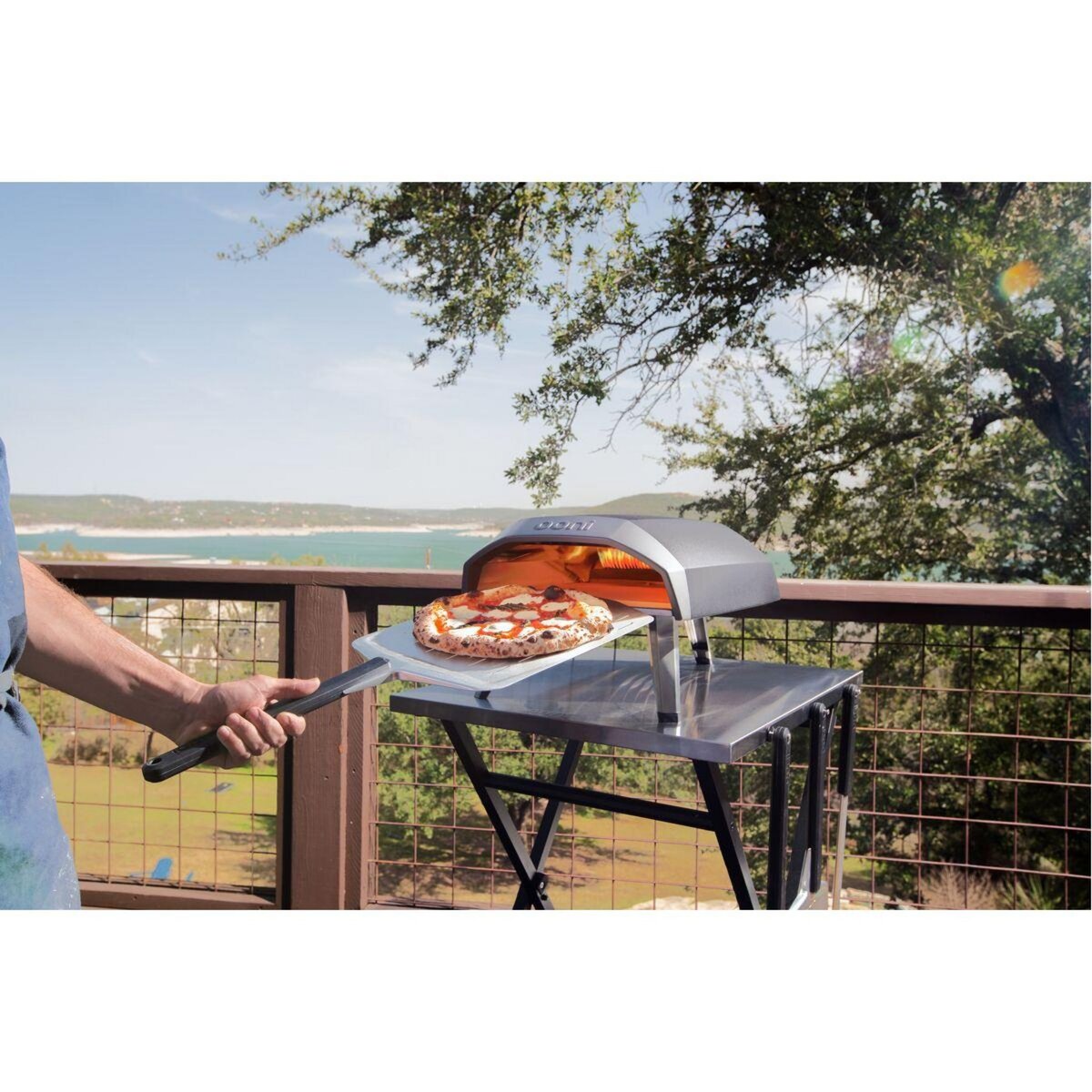 OONI Four à pizza gaz Koda 12 noir pizza 30 cm, préchauffage 15 min, de 280 à 500°C