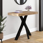 Voir la diapositive 3 : ID MARKET Table console extensible ALIX 10 personnes 235 cm design industriel