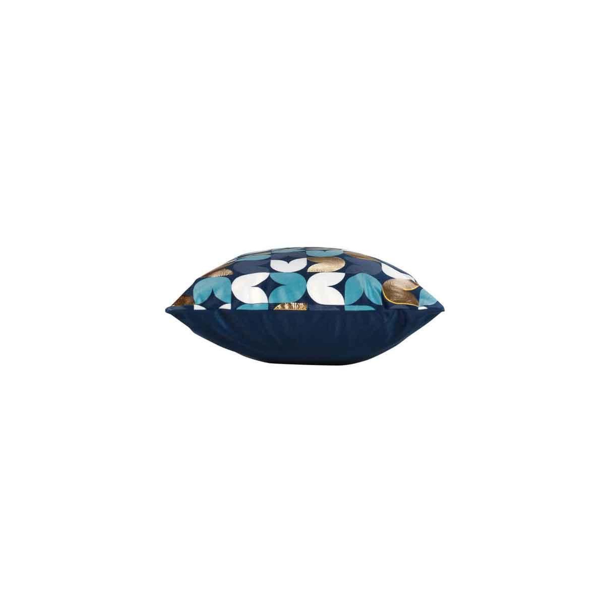 Voir la diapositive 2 : Douceur d'Intérieur Housse de coussin déco  vivaldi  30x50cm bleu