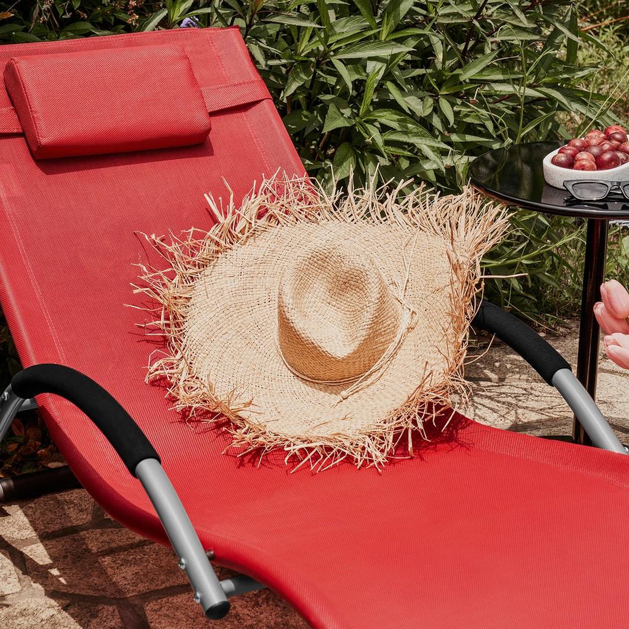 Voir la diapositive 6 : SOBUY SoBuy - Chaise Longue Portable - Moderne - OGS38