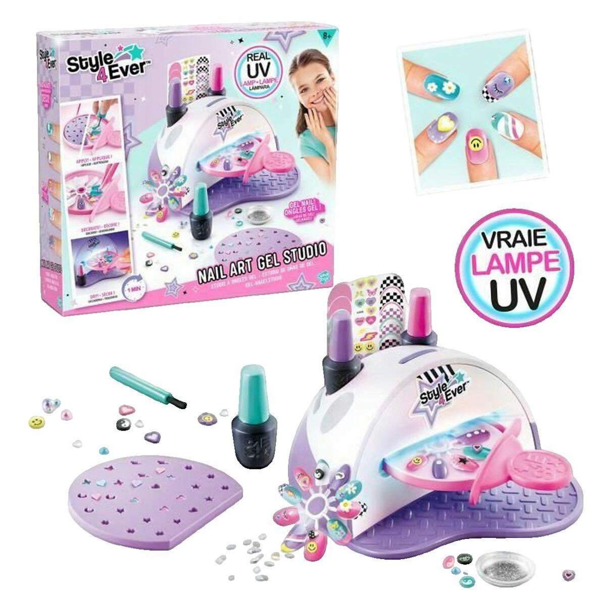 Canal Toys Studio à Ongles Gel Canal Toys Kit manucure rose