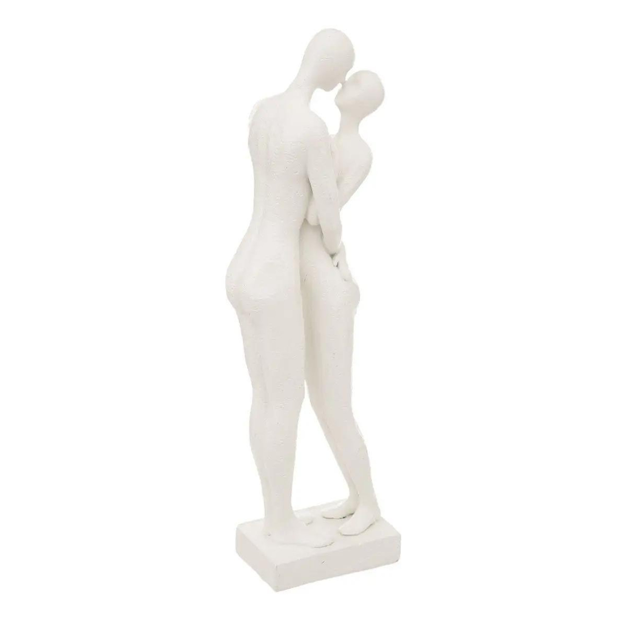 ATMOSPHERA Statuette déco couple  rivi  33cm blanc