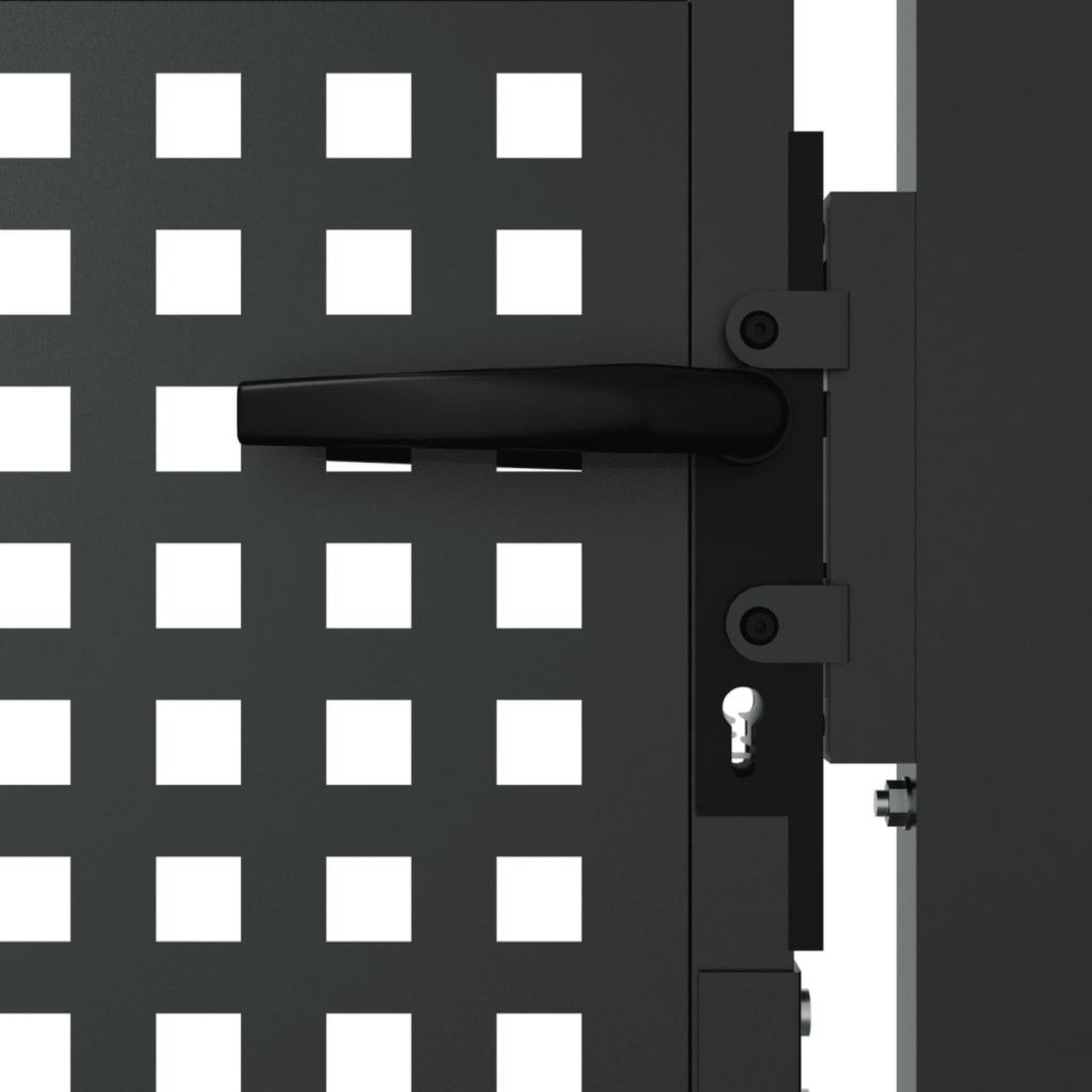 Voir la diapositive 4 : VIDAXL Portail de jardin anthracite 105x250 cm acier