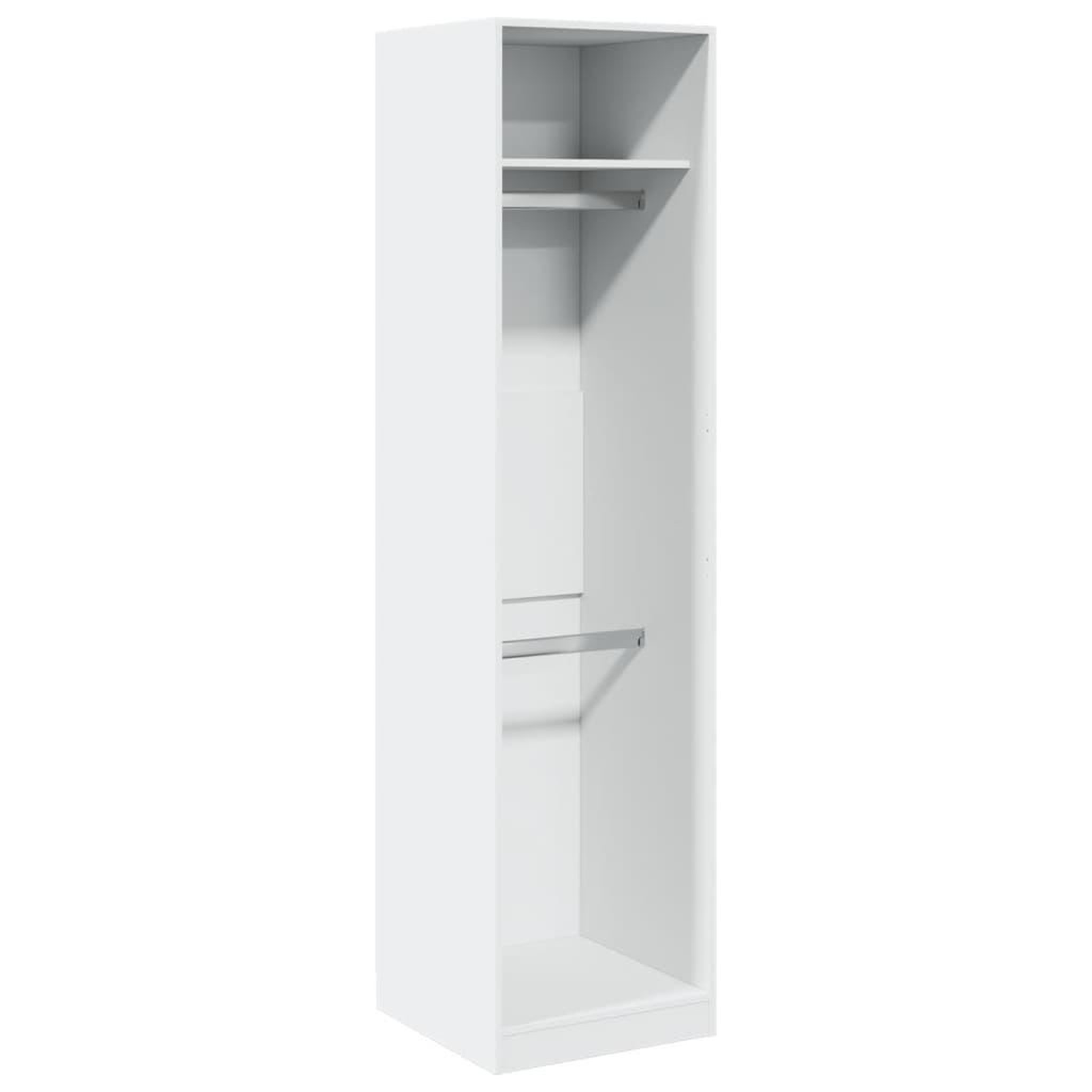 Voir la diapositive 2 : VIDAXL Garde-robe Blanc 50x50x200 cm Bois d'ingenierie