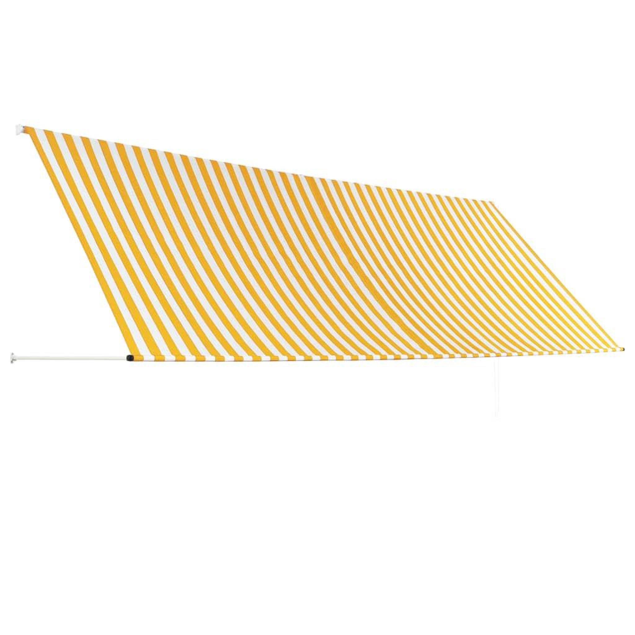 Voir la diapositive 4 : VIDAXL Auvent retractable 400x150 cm Jaune et blanc