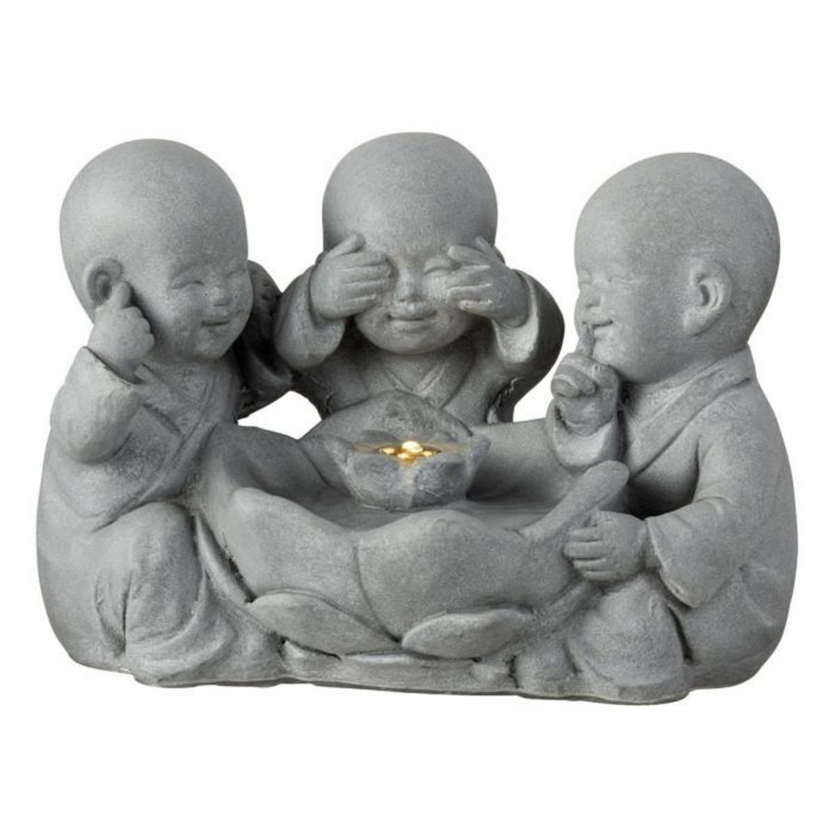 Paris Prix Statuette Déco  Fontaine  42cm Gris