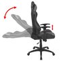 VIDAXL Chaise de bureau inclinable Cuir artificiel Gris