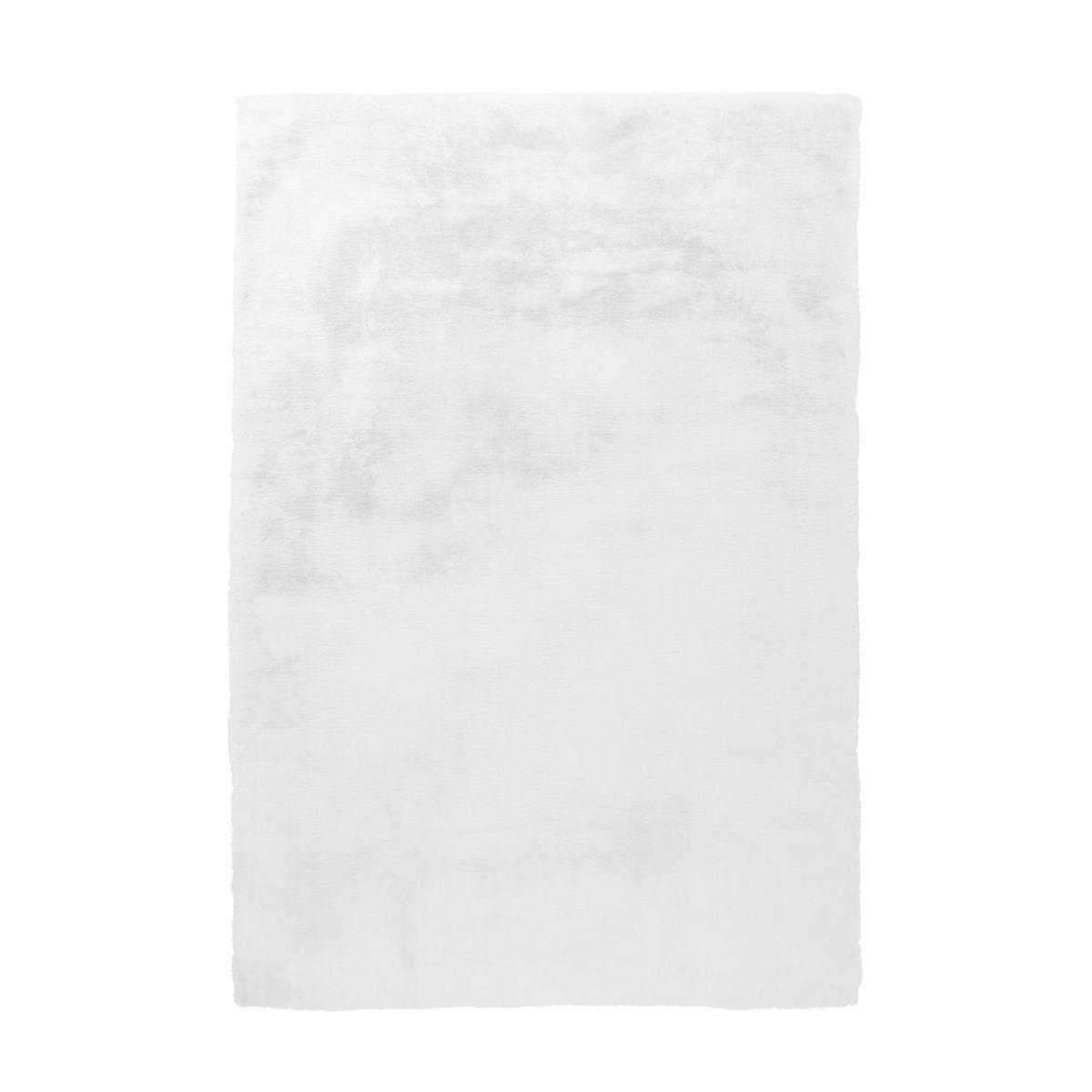 Paris Prix Tapis Tufté à la Main à Poils Longs  Rabbit  Blanc