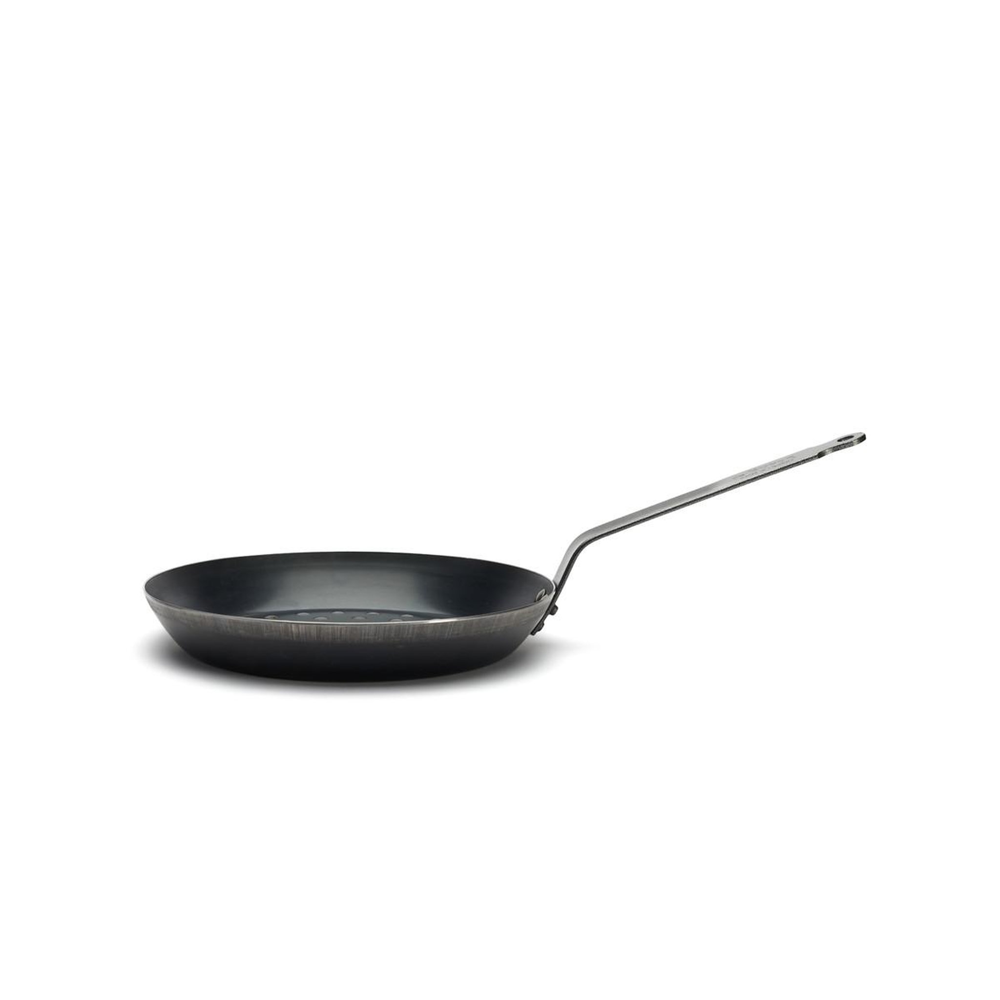 Voir la diapositive 2 : De buyer Poêle à marrons 28 cm queue courte - 5490.28