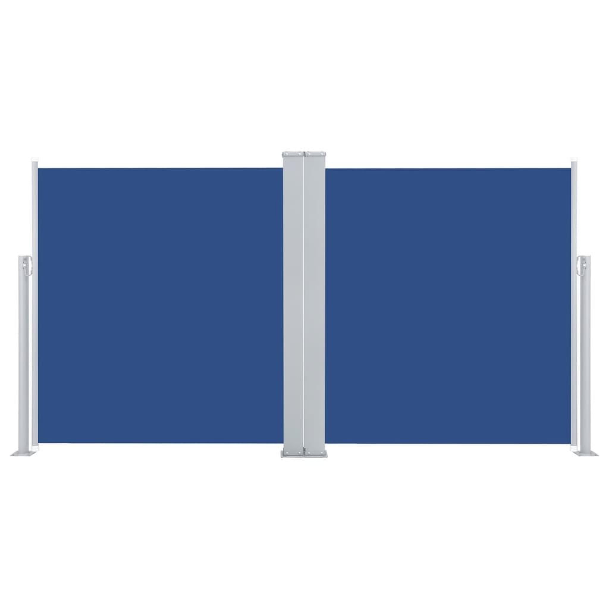 Voir la diapositive 4 : VIDAXL Auvent lateral retractable Bleu 140 x 600 cm