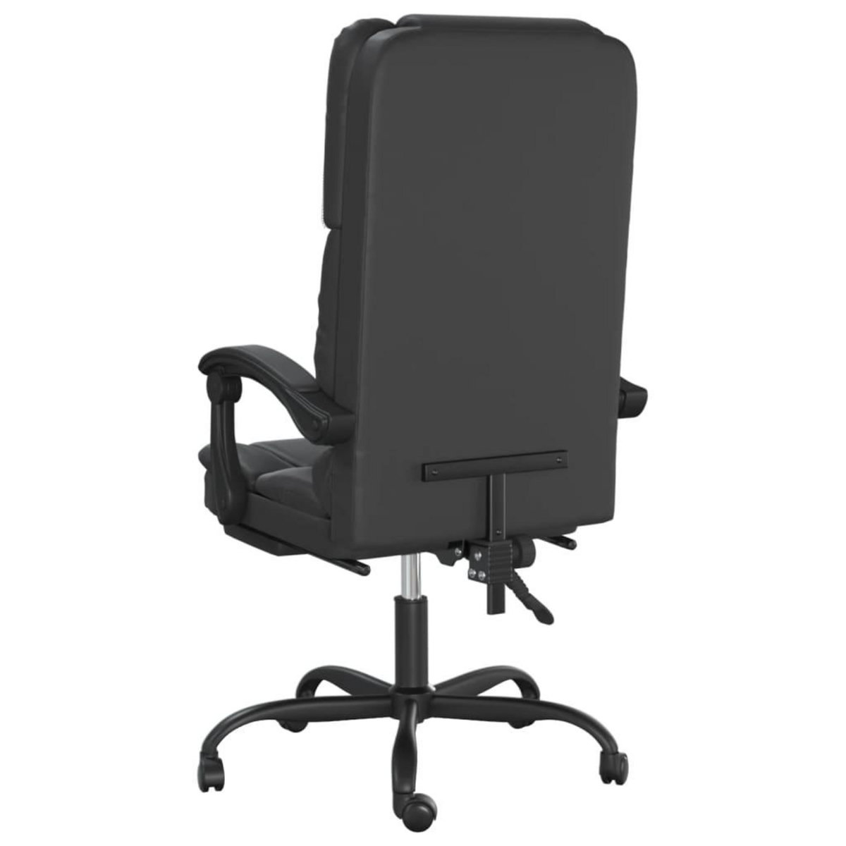 VIDAXL Fauteuil de massage inclinable de bureau Noir Similicuir