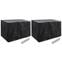 Voir la diapositive 1 : VIDAXL Housses de salon de jardin 2 pcs 8 œillets 140x70x90 cm