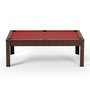 Voir la diapositive 4 : SOKKER Billard Américain convertible table 4 places KITBILL 5FT - 183 x 102 x 78cm Plateau dînatoire et accessoires inclus - Marron