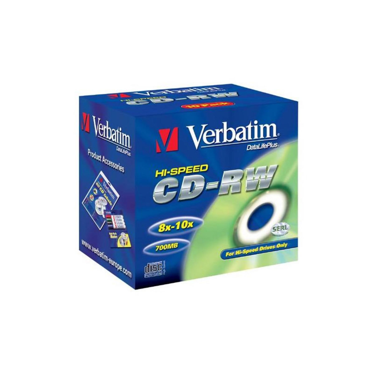 Verbatim Verbatim CD RW DataLifePlus 80 min x 10