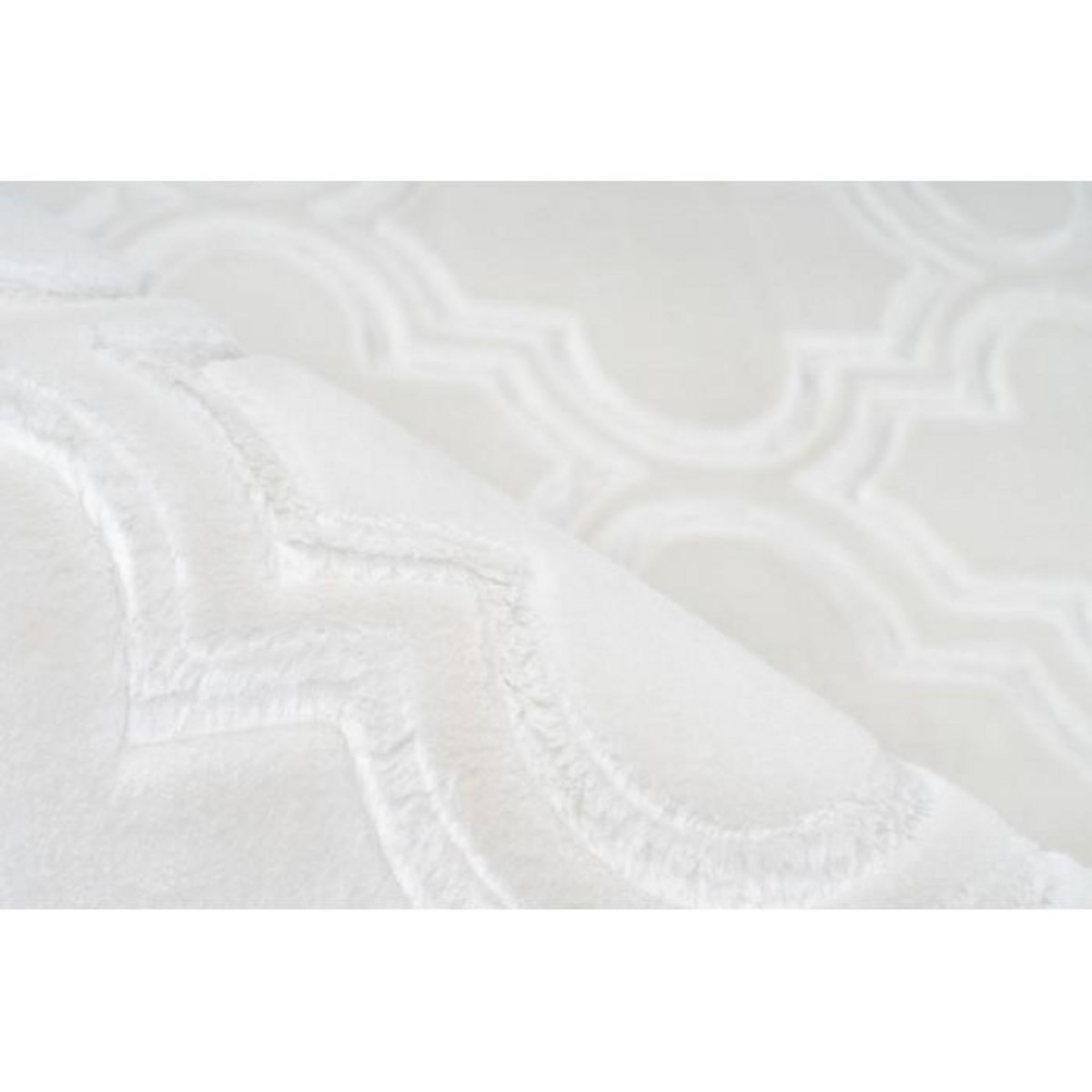 Paris Prix Tapis Vintage Fait Main  Monroe I  Blanc