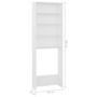 Voir la diapositive 6 : VIDAXL Meuble pour machine a laver Blanc 64x24x190 cm