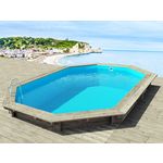 Habitat et Jardin Piscine bois   Brazilia 130    5.86 x 3.86 x 1.30 m