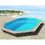 Voir la diapositive 1 : Habitat et Jardin Piscine bois   Brazilia 130    5.86 x 3.86 x 1.32 m