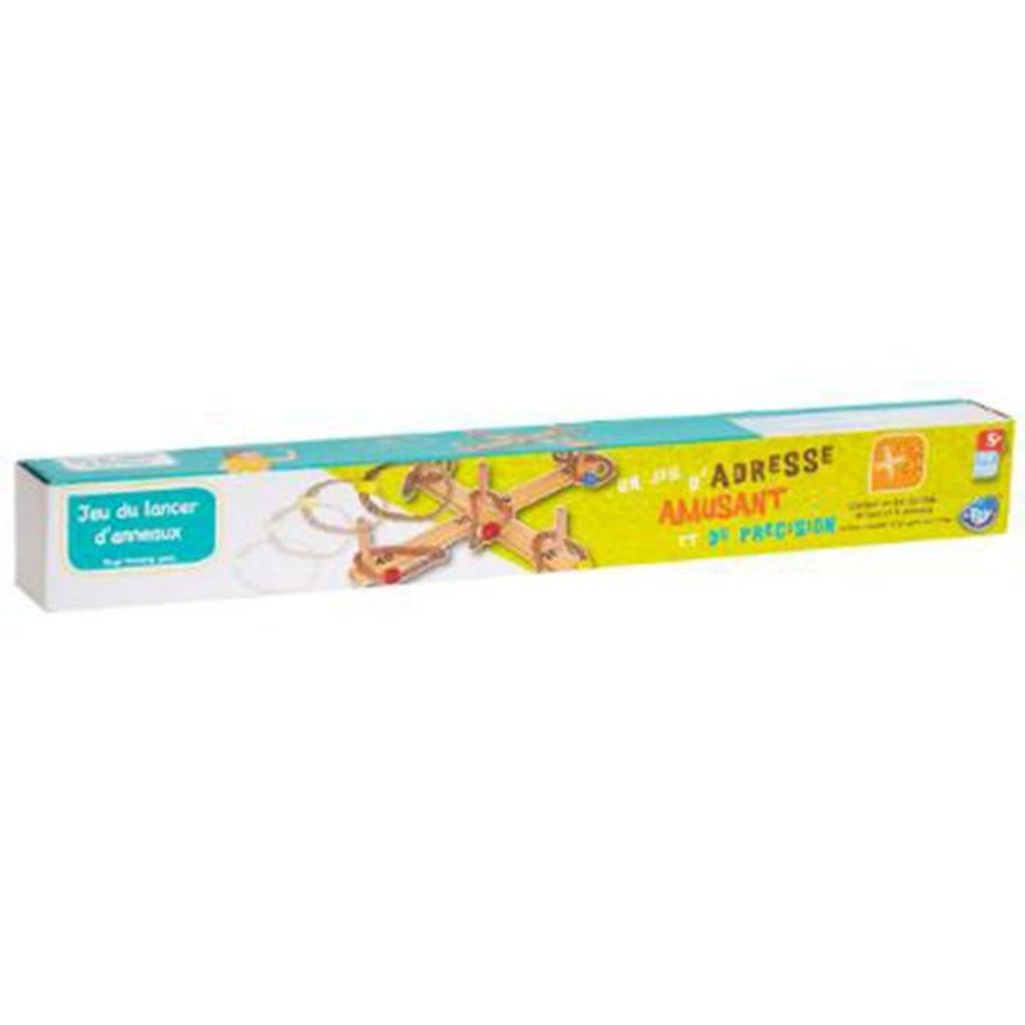 Voir la diapositive 2 : Be Toys Jeu en Bois  Lancer d'Anneaux  50cm Naturel