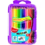 MAPED Boite de 15 crayons de couleur dont 3 fluos - coloris rose