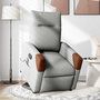 Voir la diapositive 2 : VIDAXL Fauteuil de massage inclinable gris nuage tissu